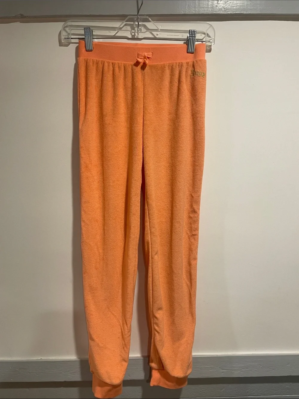 Juicy Couture Orange Kids Terry Joggers
